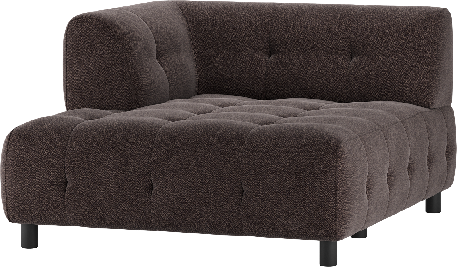 -chaiselong Modulsofa Woood Louis Venstre Kaffe H73ã B122ã L140 Cm