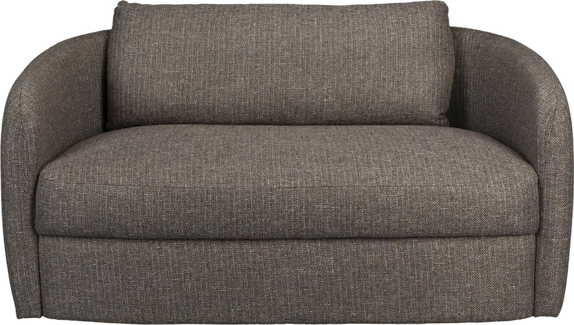 -personers Sofa Dutchbone Boho Mørkegrå Polyester 143x75x82 Cm Aftageligt Betræk
