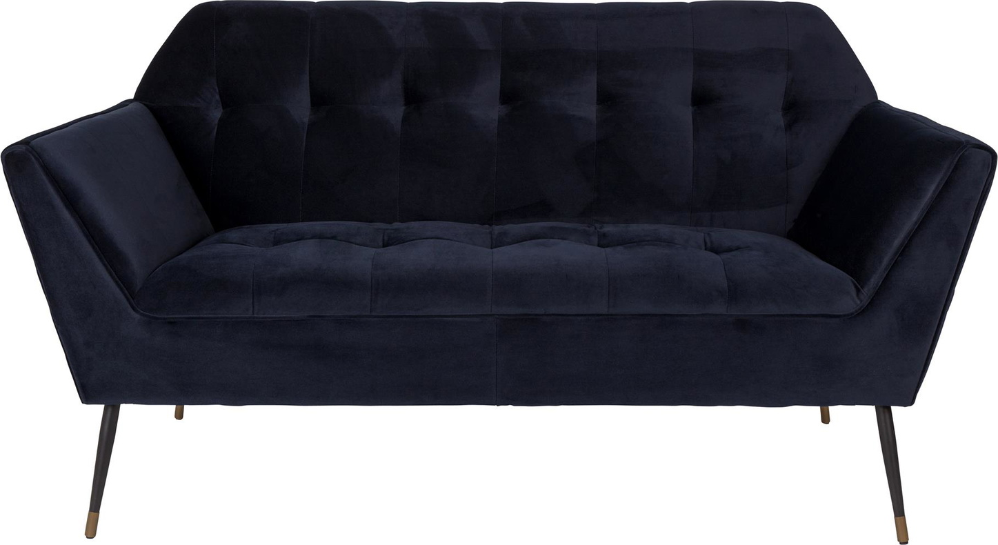 -personers Sofa Dutchbone Kate Mørkeblå Stof 149x80x79 Cm
