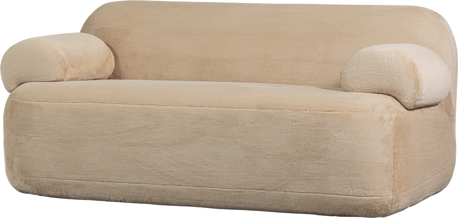 -personers Sofa Lovesæde Woood Jolie   Polyester Natur 183x95x80 Cm