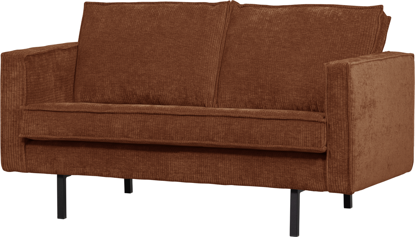 -personers Sofa Loveseat Woood Rodeo Rustbrun Ribstof 150 Cm 100  Polyester Martindale 80 000
