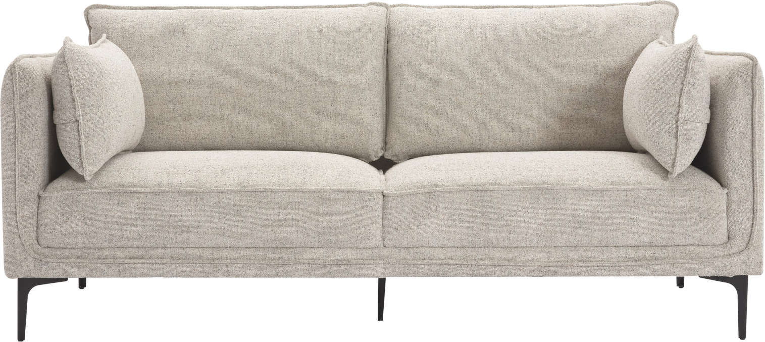 -personers Sofa Nordlys Furniture Nuuk Grå Stof H86xb195xd85 Cm Skandinavisk Design  Oeko-tex-certificeret  Komfortable Sæde- Og Rygpuder
