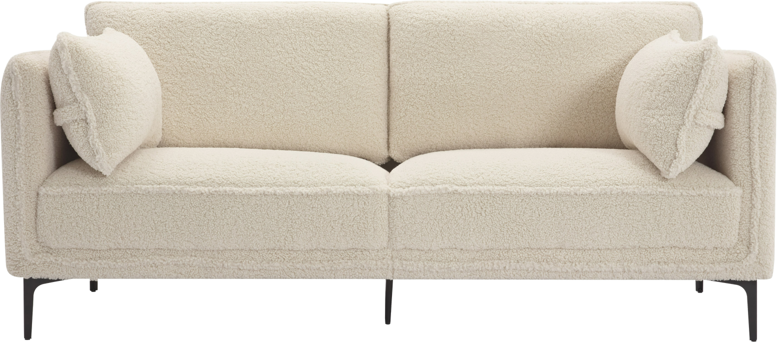 -personers Sofa Nordlys Furniture Nuuk Hvid Bouclé H86ã B195ã D85 Cm
