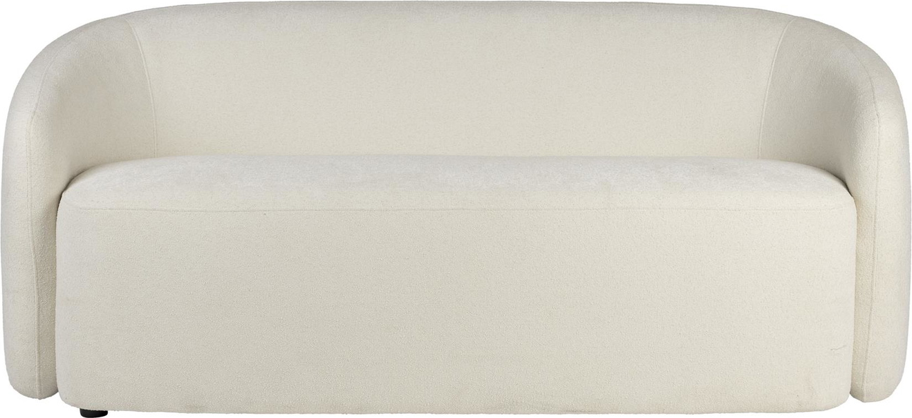 -personers Sofa Studio White Len Lysgrå Polstret Polyester Kompakt Design 181ã 87ã 75 Cm