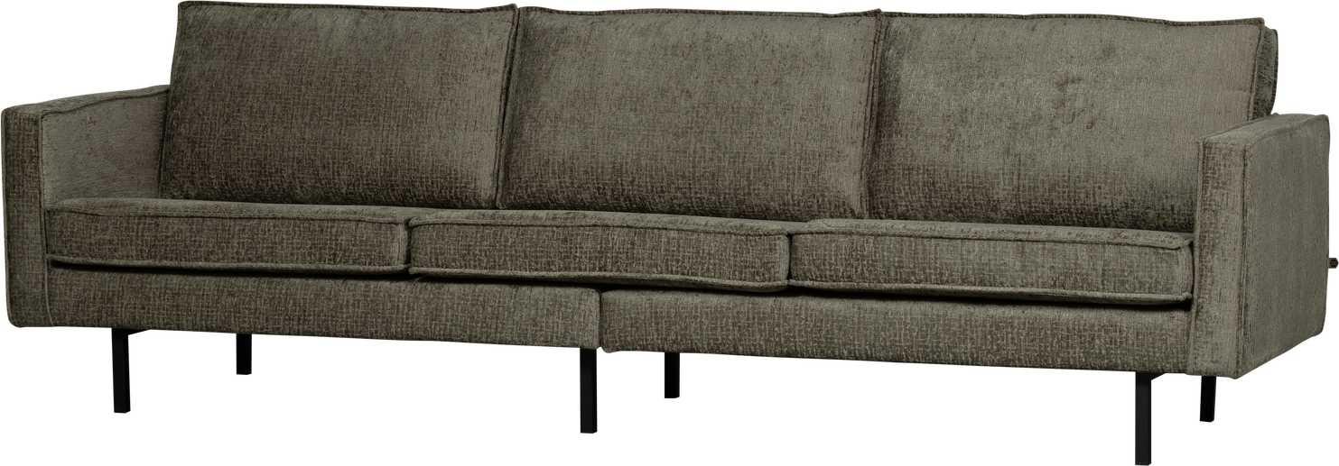 -personers Sofa Tresæders Woood Rodeo Frost Blå Struktureret Velour 100  Polyester  Faste Hynder  Zigzagfjedre