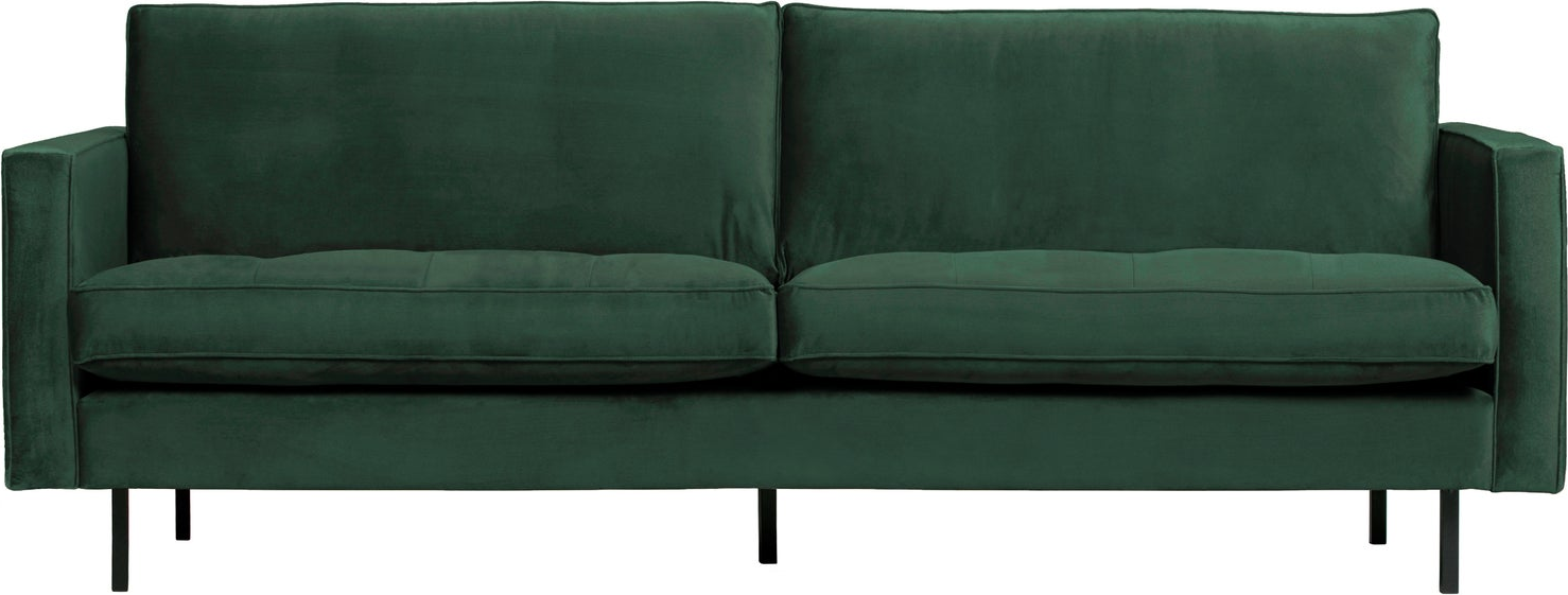-personers Sofa Woood Rodeo Classic   Jarra Velour Skovgrøn  Metalben B230 Cm