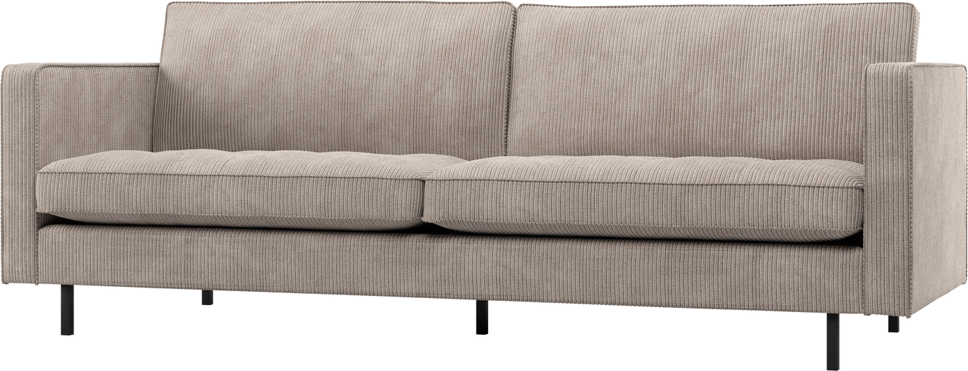 -personers Sofa Woood Rodeo Classic Mørk Sand Ribstof  Fast Siddekomfort  B230 D88 H83