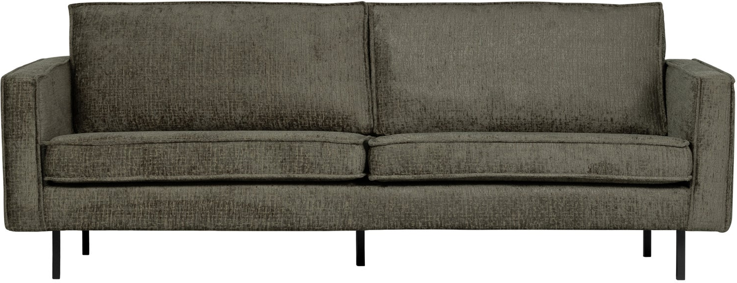 -personers Sofa Woood Rodeo Frost Jacquardvelour B190 Cm  Fast Siddekomfort