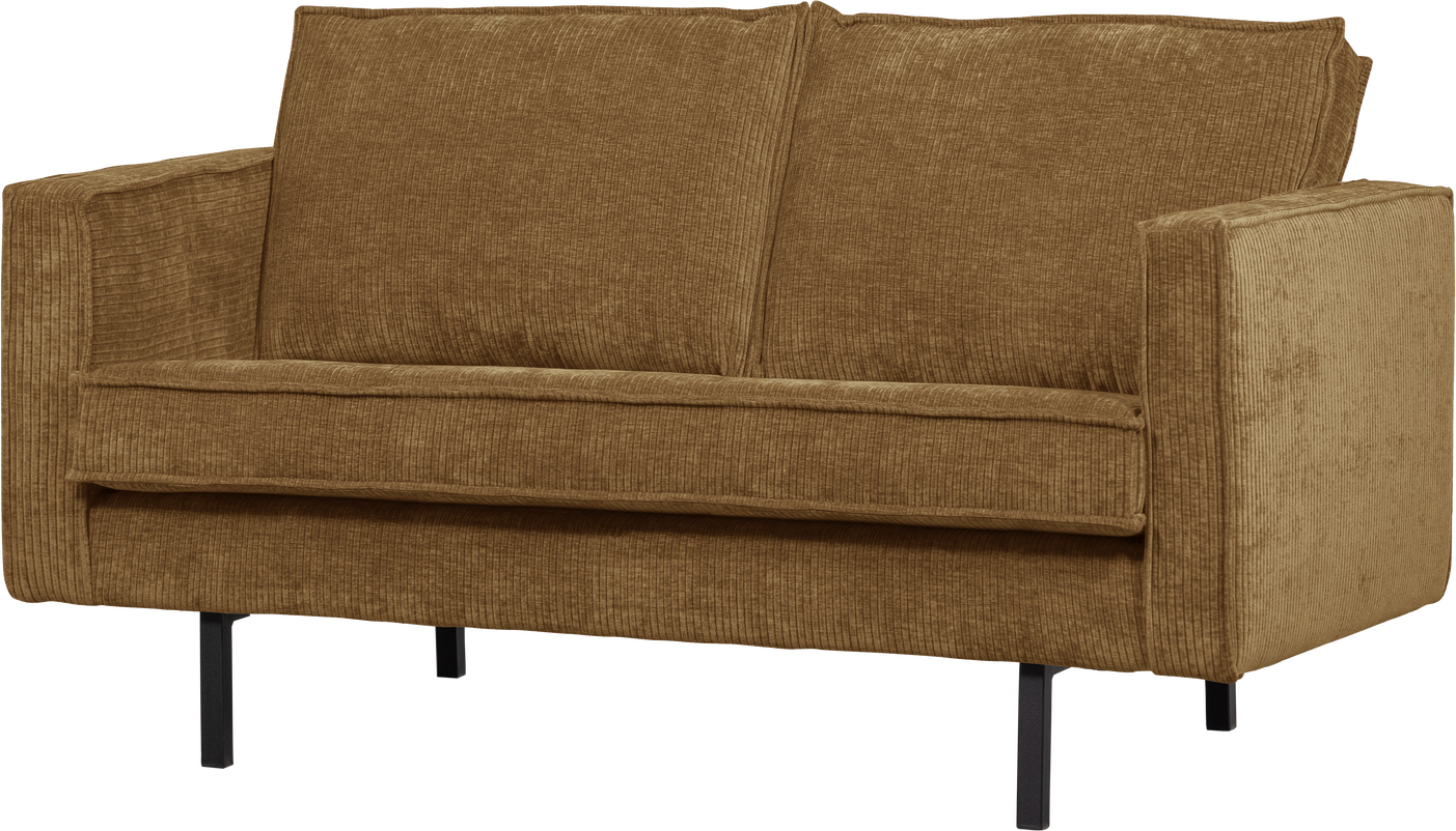 -personers Sofa Woood Rodeo Honninggul Remy Ribstof 150x86x85 Cm