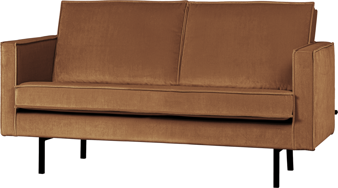 -personers Sofa Woood Rodeo Honninggul Velour 150 Cm