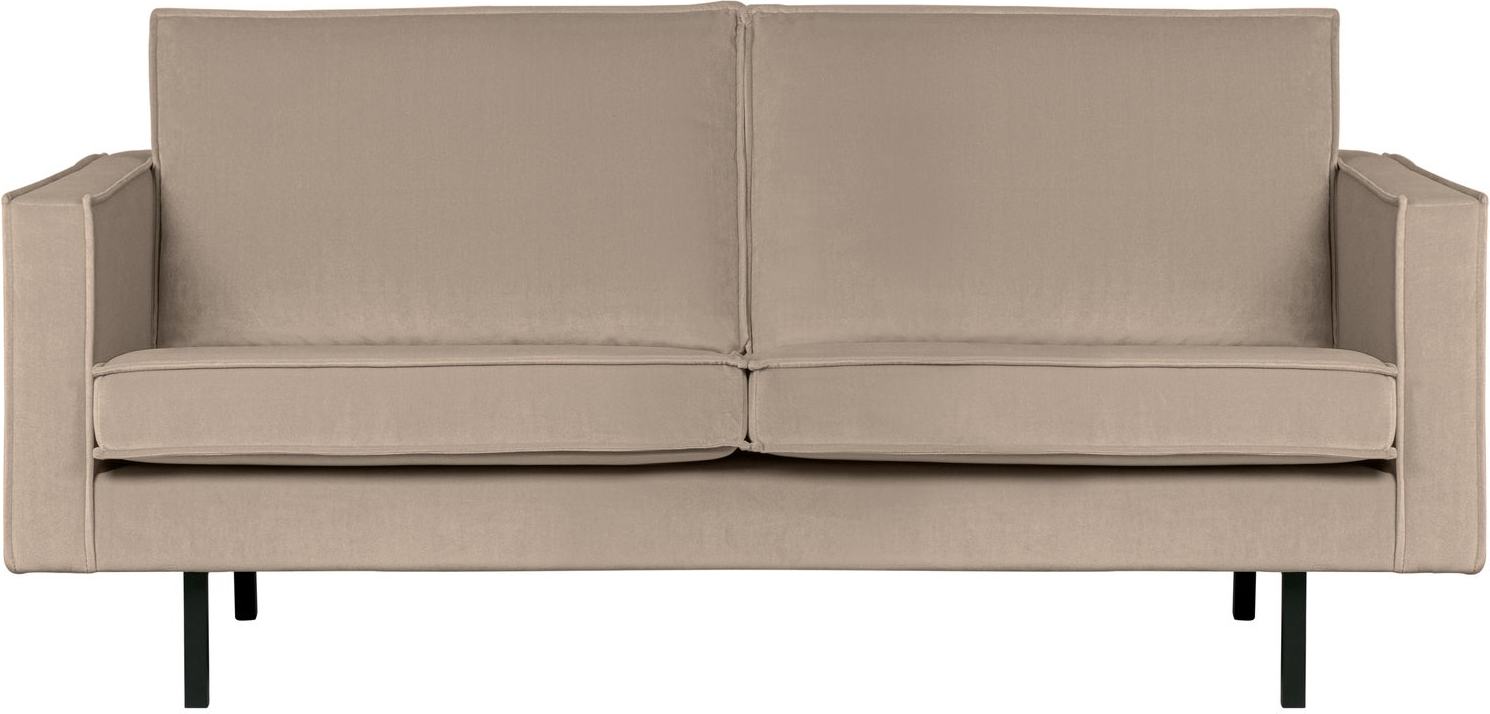 -personers Sofa Woood Rodeo  Khaki Velour  Fast Komfort  Højt Benstel  Slidstærk 100 000 Martindale