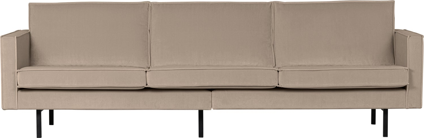-personers Sofa Woood Rodeo  Khaki Velour Jarra 277 Cm   Moderne  Slidstærk