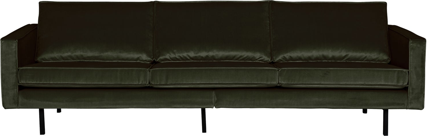 -personers Sofa Woood Rodeo Mørkegrøn Velour 277 Cm 100  Polyester Martindale 100 000
