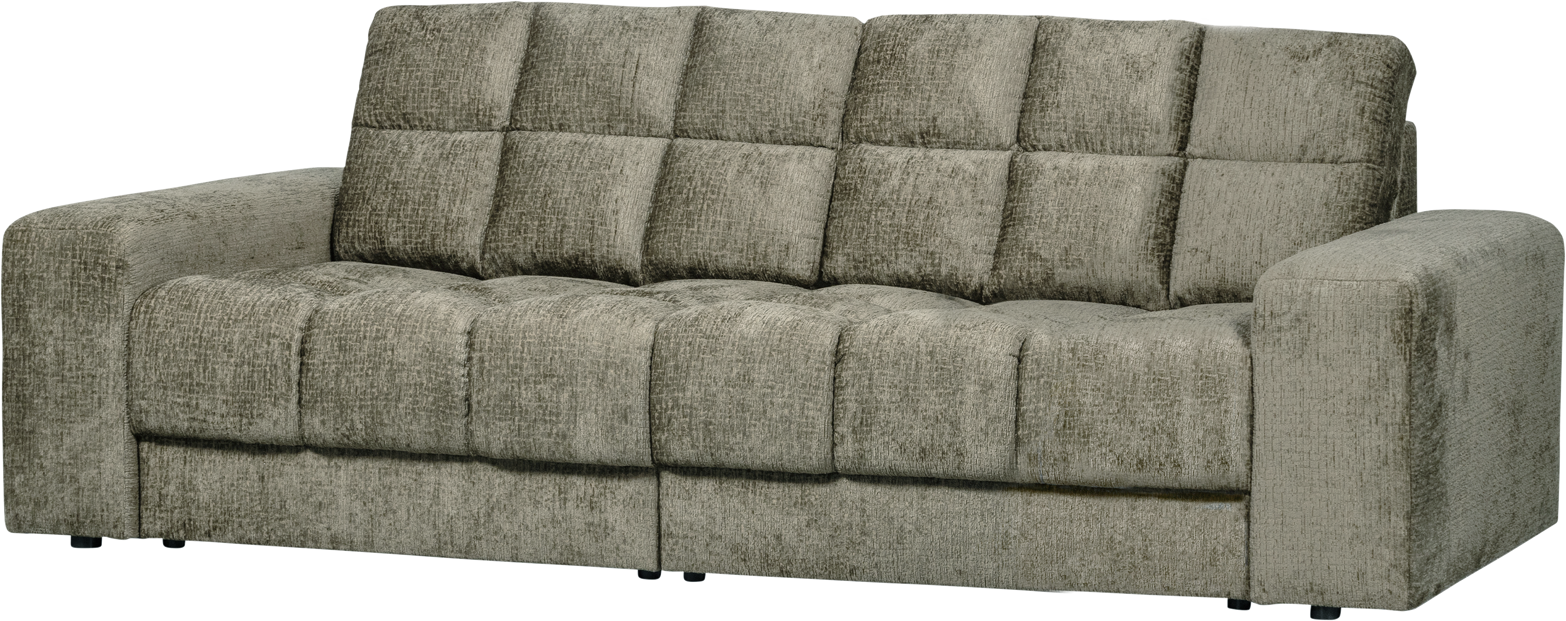 -personers Sofa Woood Second Date Frostvelour 226x99x78 Cm   Luksus Veloursofa Til Stue