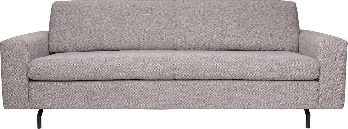 -personers Sofa Zuiver Jean Stengrå Stof B204ã D90ã H80 Cm