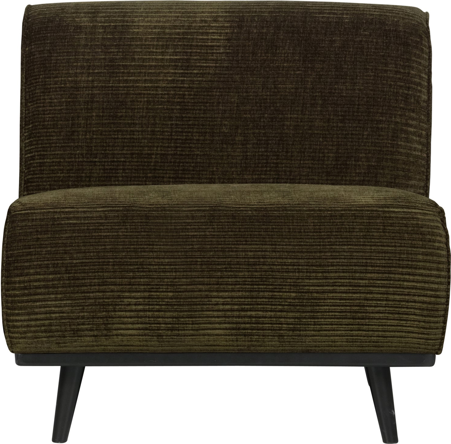 -personers Udendørs Modulsofa Woood Statement Varm Grøn Ribstof Vævet Jacquard H77ã B79ã D93 Cm