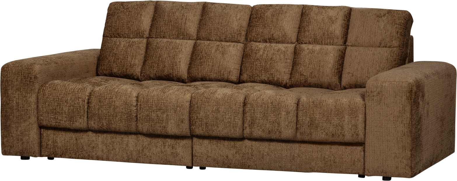 -personers Veloursofa Woood Second Date Messingfarvet B226   D99 Cm