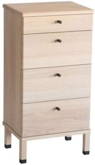 -skuffers Kommode Oscarssons Möbel Cora   Hvidolieret Egetræ  79ã 40ã 31   Cm